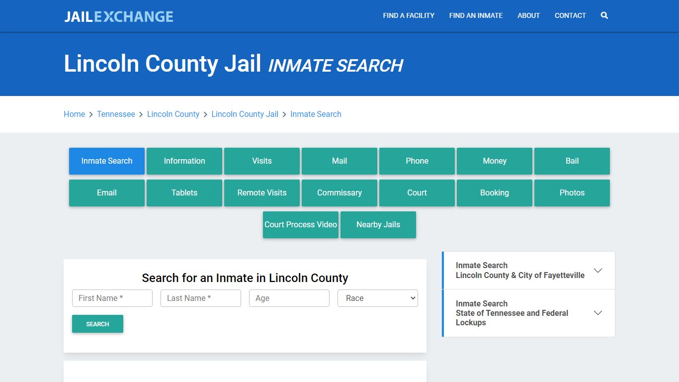 Lincoln County Jail, TN Inmate Search: Roster & Mugshots